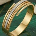 Golden cuff bracelet