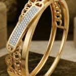 Golden cuff bracelet