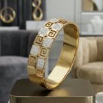 Golden cuff bracelet