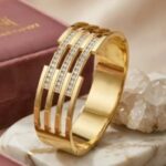 Golden cuff bracelet