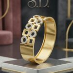 Golden cuff bracelet