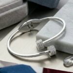 Silver cuff bracelet
