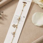Golden pearl bracelet