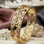 Flower cuff bracelet