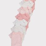 George Floral bodysuits 7 pack