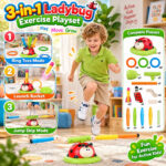 3-in-1 Activity Toy Set Ladybug RC Sports with Rocket Launcher