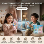 2 pcs rechargeable kids video walkie talkie - Image 3