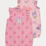 George disney character sleeveless romper 2 pack