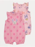George disney character sleeveless romper 2 pack