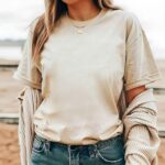 Women Ribbed Casual Top